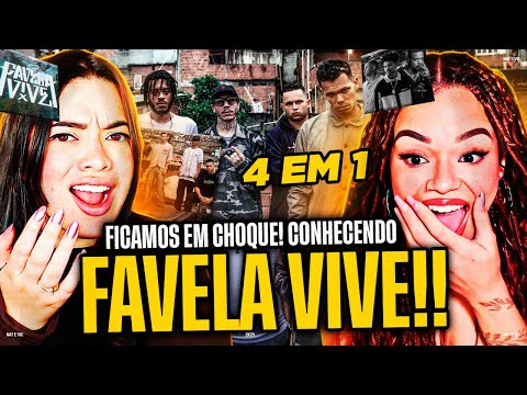 REACTING to Favela Vive 1, 2, 3 AND 4 | Nat and Vic MV [REACT]
