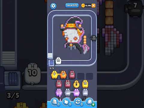 Pixel Flow Level 612 Walkthrough