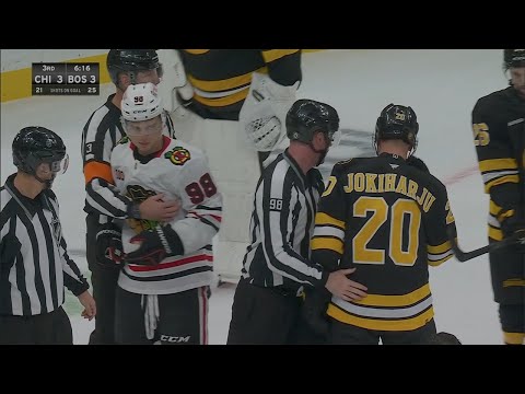 Blackhawks @ Bruins 3rd Period Scrums