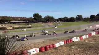 Start of Final in Sportsman 100 Pro at Carnival of Karts - Cockburn, Perth Australia - 24 May 2015