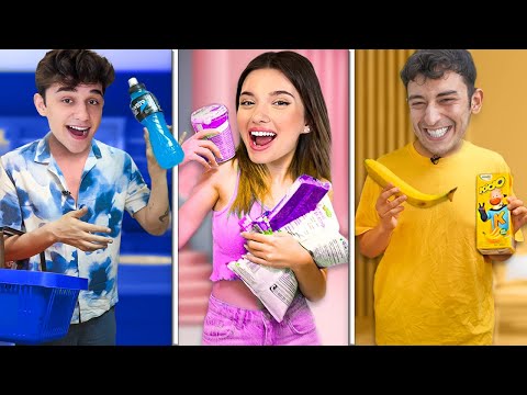 24 SAAT TEK RENK YEMEK CHALLENGE !? @AhmetCanDündar @merteren1