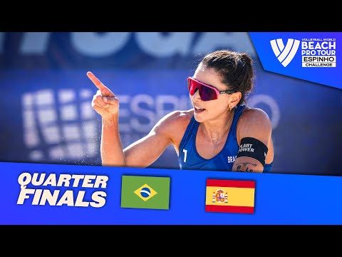 Carol/Barbara vs. Álvarez M/Moreno - Quarter Finals Highlights Espinho 2023 #BeachProTour