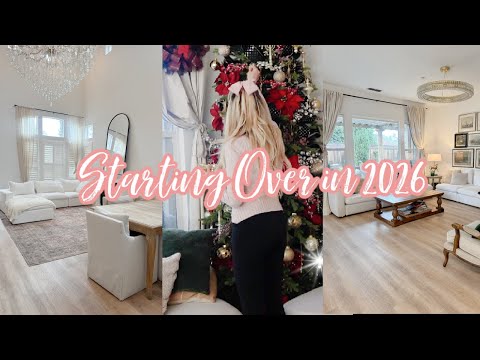 STARTING OVER AGAIN // 2026 DECLUTTER AND CLEAN WITH ME // TAKING DOWN CHRISTMAS DECOR