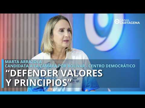 Marta Arrázola, candidata a la Cámara por Bolívar, habla de seguridad y servicios básicos