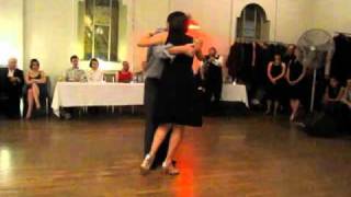 Alberto Dassieu exhibicion con su alumna Irene - Tango.  Paradiso Toronto 22 Abril 2011