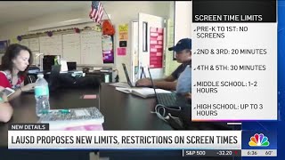 LAUSD proposes new limits, restrictions on screen times
