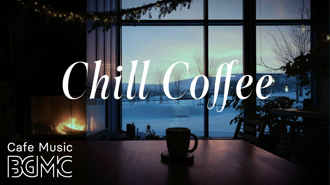 Cozy Winter Cafe ☕ Slow Bossa Nova Jazz & Warm Fireplace | Background Music for Work, Study, Sleep