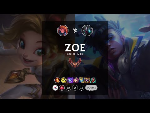 Zoe Mid vs Ekko - KR Grandmaster Patch 12.9