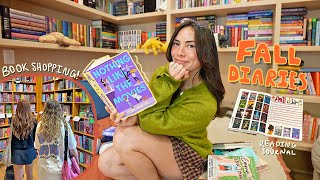 FALL READING DIARIES 🍂 reading cozy books, book shopping w/ the girlies, & reading journal