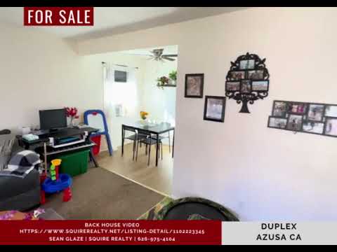 Back House   329 N Azusa Ave | Duplex FOR SALE
