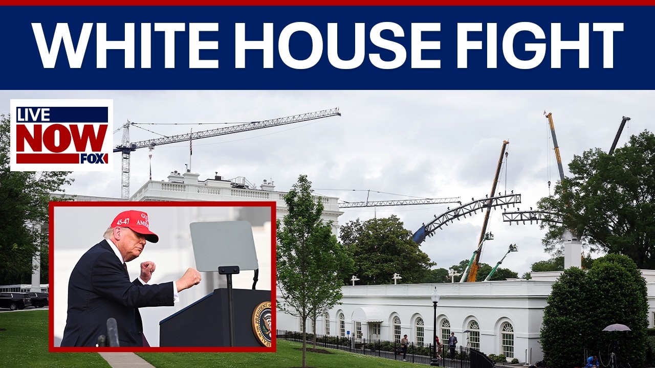 UFC freedom 250 construction underway at White House for Trump's Birthday