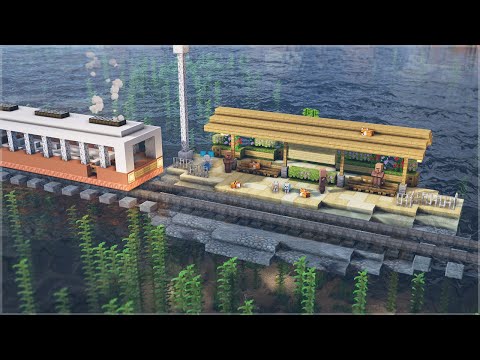 🚂 EPIC Sea Train Station Build in Minecraft! 🌊