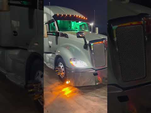 New 18 inch chrome bumper for my 2019 Kenworth T680 #trucking #kenworth #trucking #peterbilt #chrome