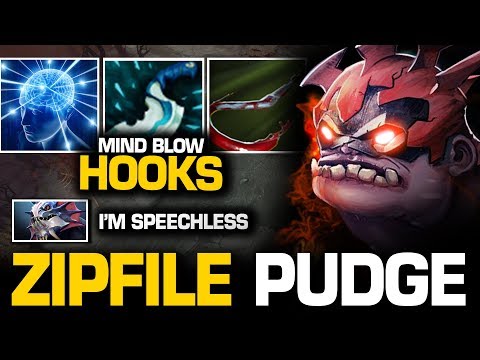 INSANE OFFLANE!!! Zipfile Pudge GOD DESTROYED Enemy Team NO MERCY | Pudge Official