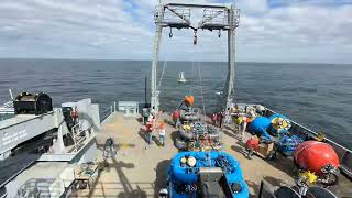 Timelapse of mooring deployment during OOI Endurance 17