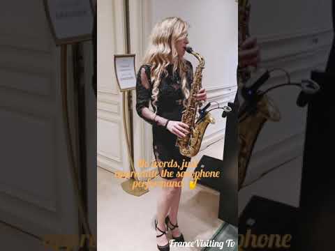 Enjoy the saxophone solo performance of Abi Rose, Hotel Intercontinental Opera