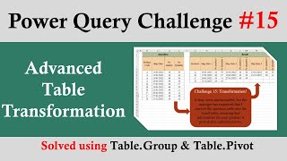 Advanced Data Transportation in Power Query Using Table.Group and Table.Pivot