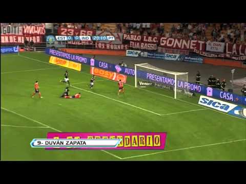 Gol de Zapata. Estudiantes 1 Independiente 0. Fecha 16. Torneo Inicial 2012. Fútbol Para Todos