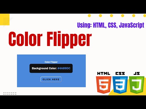 Color Flipper Using Html5 Css3 Javascript