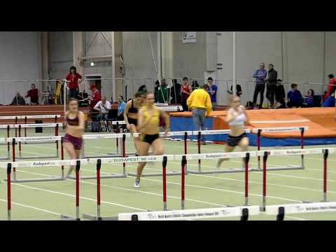 60 m-es gátfutás junior női 1. előfutam