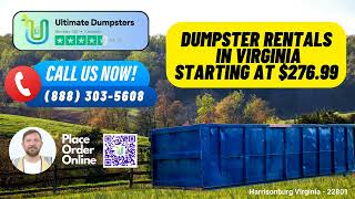 Harrisonburg Virginia - Same Day Dumpster Rentals Starting $276.99