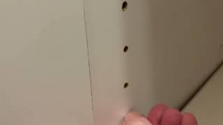 How to Fix a Falling Shelf With New Shelf Pins/Pegs