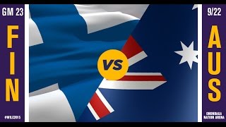 WILC 2015: Game 23 - Finland vs. Australia