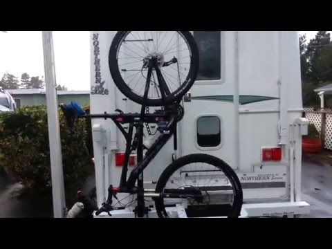 Installing a Bike Rack on the Truck Camper