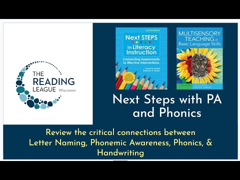 Next Steps in PA & Phonics: Inspired by Smartt and Glaser