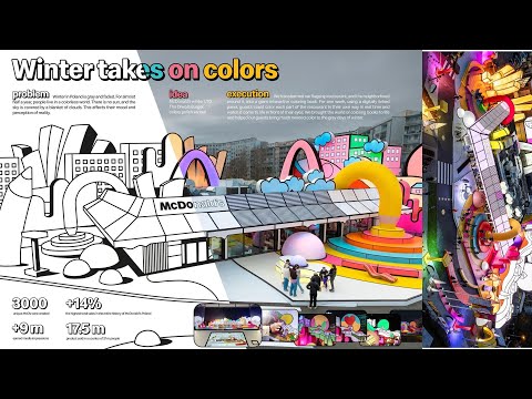 灰色の冬を、みんなで塗り替える / McDonald's Poland「WINTER TAKES ON COLORS」