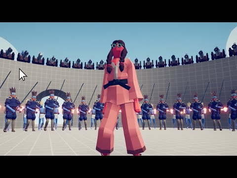 Taekwondo Black Belt Girl vs Every Unit - Totally Accurate Battle Simulator TABS