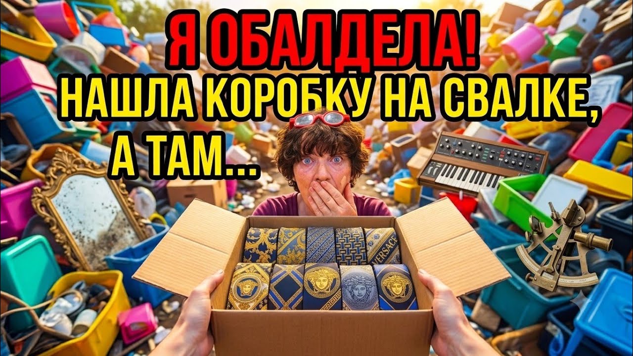 Я ОбАлДеЛа ! Нашла коробку на свалке и брендовые вещи ! Не мусорка  а барахолк?