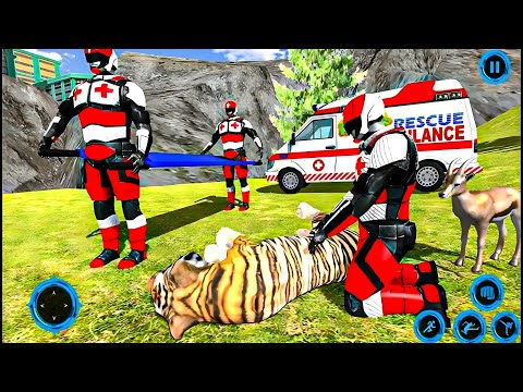 Ambulance Driving Light Speed Simulator - Hero Animal Rescue Robot SuperHero - Android GamePlay
