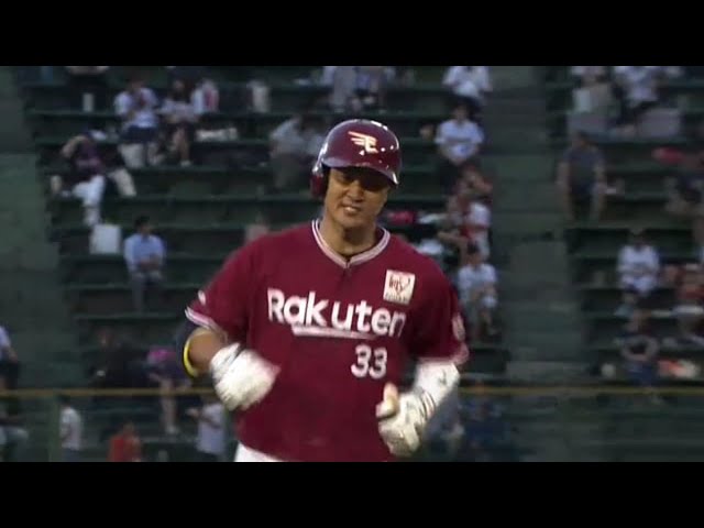 【1回表】高めの直球を叩いた!! イーグルス・銀次 先制ソロホームラン!! 2018/9/5 Bs-E