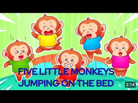 5 Little Monkeys Jumping on the Bed song | Five Little Monkeys  rhyme |#fivelittlemonkeys #kidssong