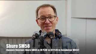 Video thumbnail for Dynamic Shootout: Shure SM58 vs EV PL80 vs EV PL95 vs Sennheiser MD431 by Benno Kaiser