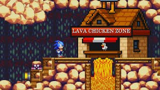 Steve's Lava Chicken in Sonic the hedgehog 3
