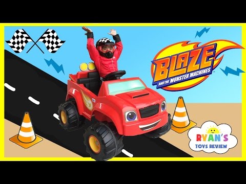 Power Wheels Ride on Car 6V Blaze and the Monster Machines Video