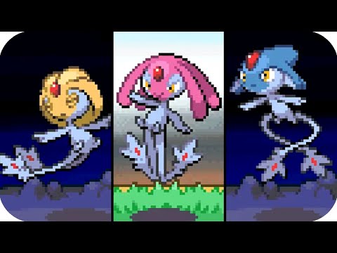Pokémon Platinum - Uxie, Mesprit & Azelf Location and Battle (HQ)