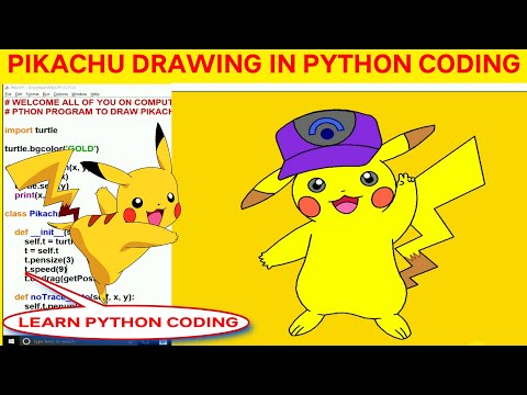 Create Pikachu By Turtle Python Shorts Coding Programming