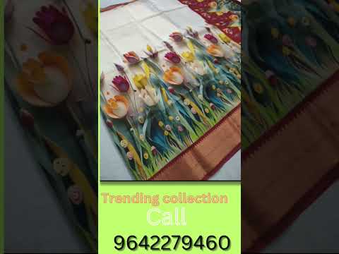 "Elegance redefined! ✨ Explore our Mangalagiri Pattu digital printed sarees – tradition meets modern