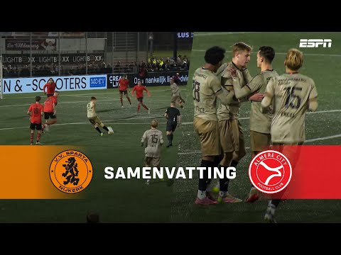 🐔 PRACHTIGE OPENINGSTREFFER en AKELIG SLOTAKKOORD 🟥 | Samenvatting Sparta Nijkerk - Almere City