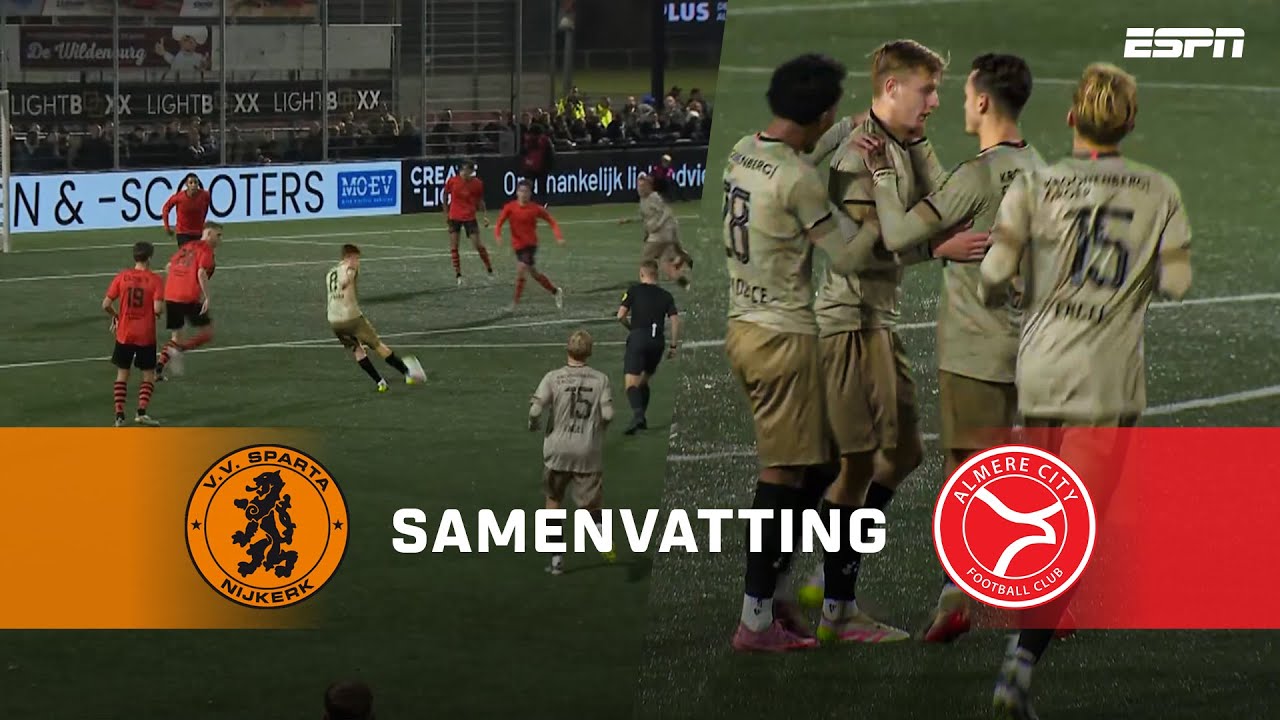 Sparta Nijkerk vs Almere City Extended Highlights
