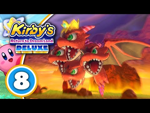 Kirby's Return To Dreamland Deluxe - Landia Boss Fight - Part 8 ( Switch Gameplay , Let's Play )