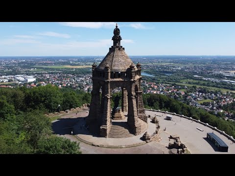 Kaiser Wilhelm Denkmal (Porta Westfalica) und Schachtschleuse (Minden)