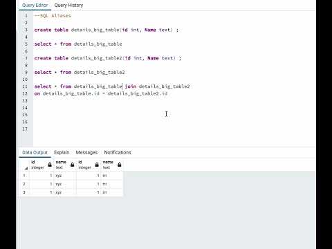 What Are Aliases In Sql Sql Beginner Postgresql Sqlserver Sqlservertutorial Sqlquery