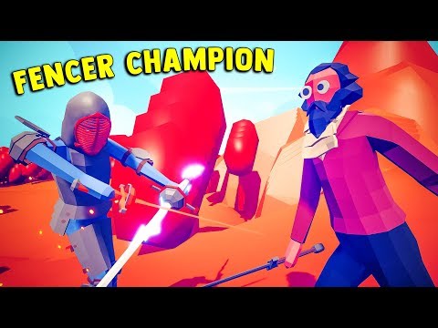 Fencer Champion VS Every Secret Units - TABS Modded