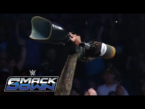 Fan Footage Of Montez Ford Using Prosthetic Leg On WWE SmackDown