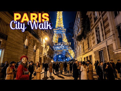 4 February 2026 🌠 | Paris Evening Walk | From City Center to Eiffel Tower | 4K Paris Walk