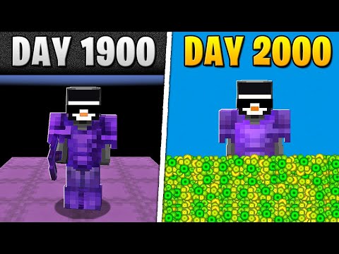 I Survived 2,000 Days in HARDCORE Minecraft...